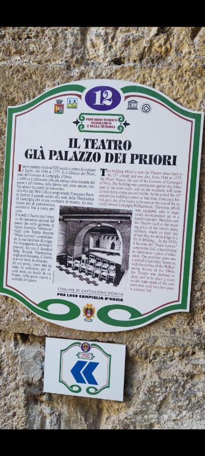 Ferienwohnung La Casa Del Teatro Campiglia dʼOrcia Exterior foto