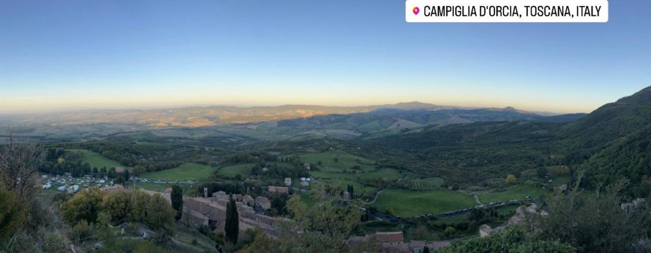 Ferienwohnung La Casa Del Teatro Campiglia dʼOrcia Exterior foto